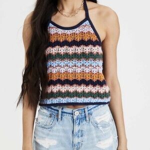 American Eagle Crochet Halter Top || Size: XS